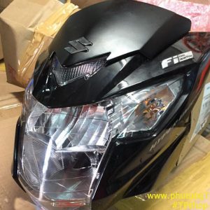 Full đầu đèn Satria F fi tích hợp sẵn sinhan, gắn cho Raider Việt nam như zin